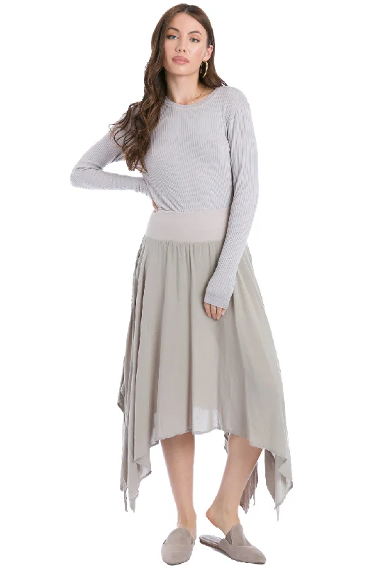 Special Discount Side Tie Handkerchief Skirt