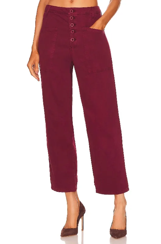 Fantastic Offers Tammy High Rise Trouser In Merlot