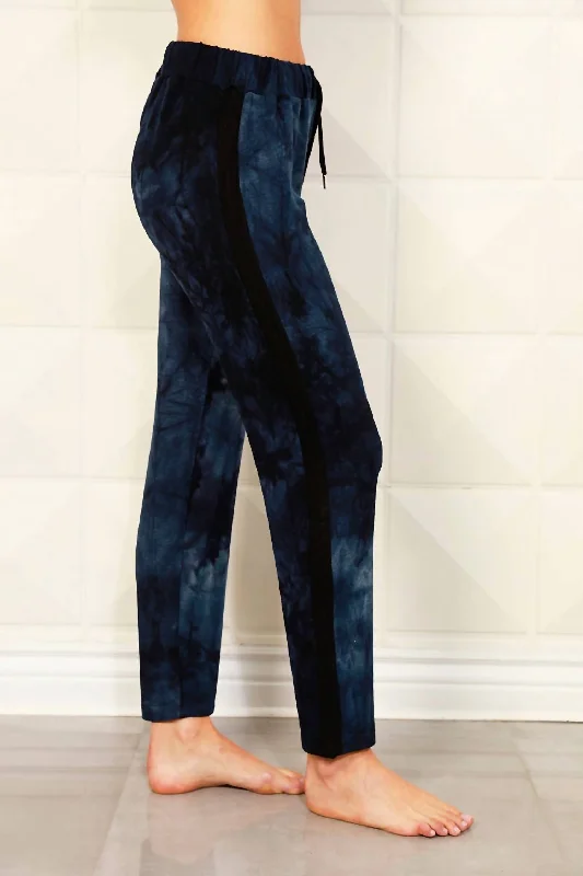 Special Promotion Tie Dye Track Jogger In Ink Black