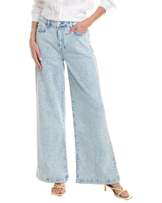 Discount Deals Triarchy Ms. Fonda Summer Light Indigo High-Rise Wide Leg Jean