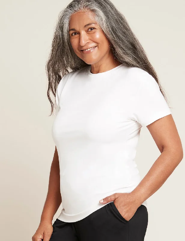 Stock Clearance Women's Crew Neck T-Shirt - White