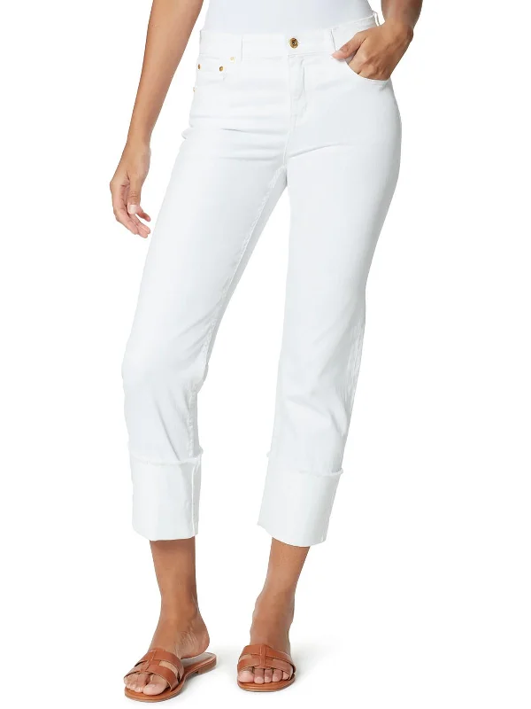 Closeout Womens Denim Stretch Low-Rise Cropped Jeans