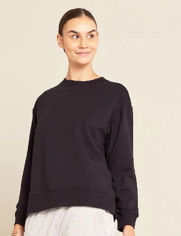 Buy More, Save More Women's Weekend Crew Pullover - Black