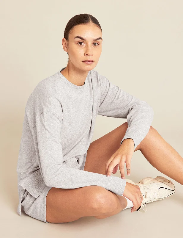 Fantastic Offers Women's Weekend Crew Pullover - Grey Marl