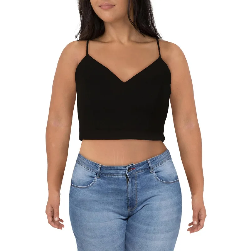 Inventory Reduction B. Darlin Womens Plus Lace Back Evening Crop Top