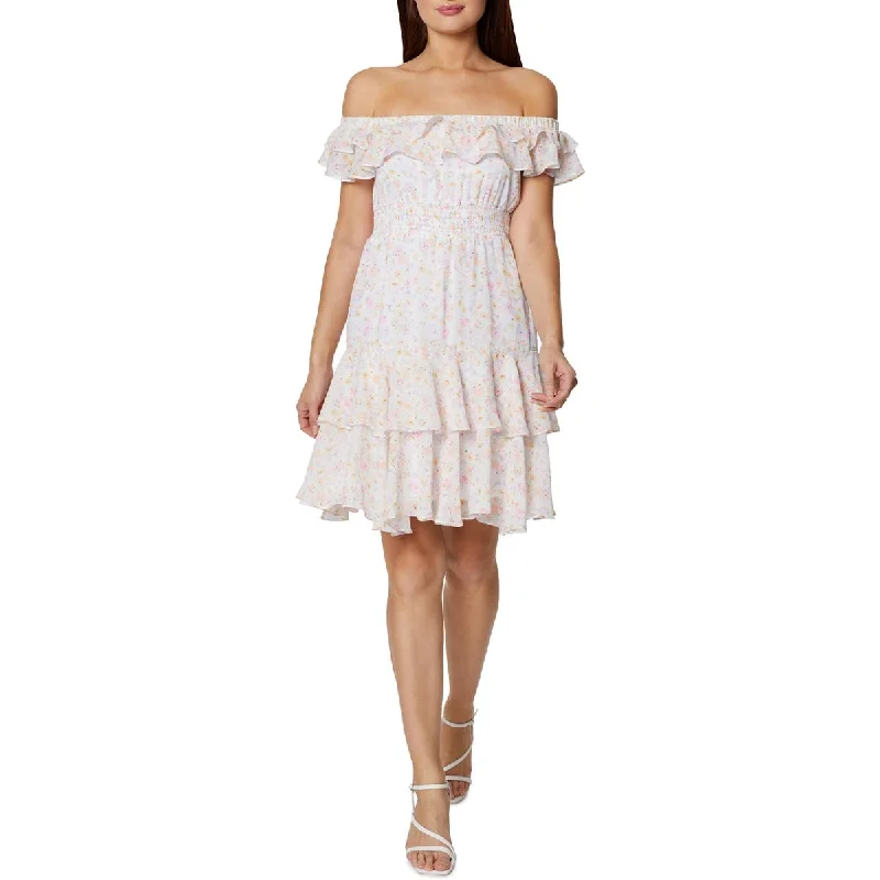 Best Bargains BCBGeneration Womens Off-The-Shoulder Short Mini Dress