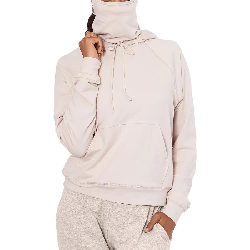 Value Deals Betsy & Adam Womens Solid Built In Mask Hoodie