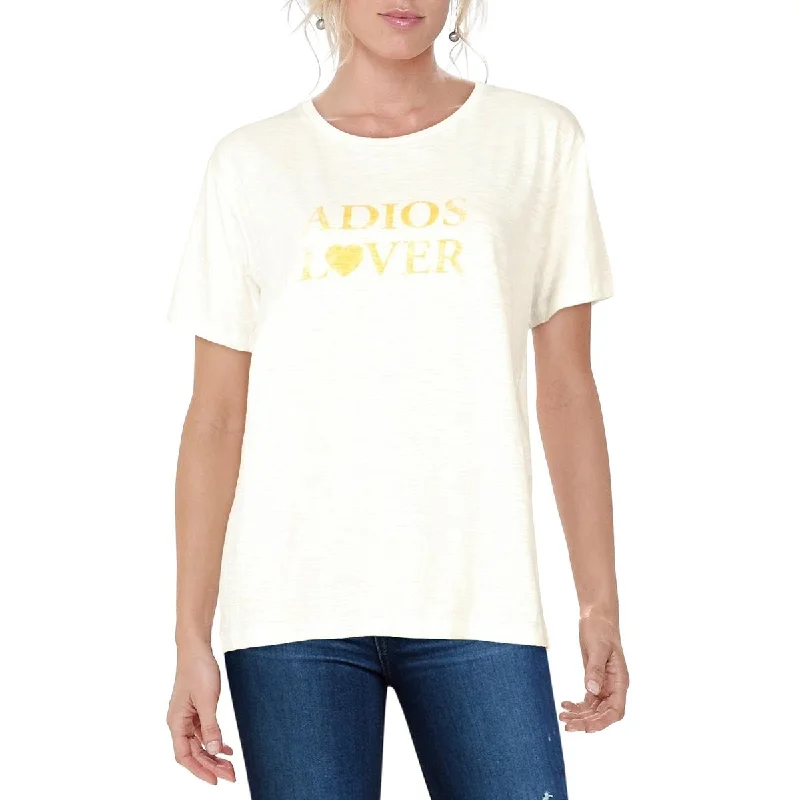 Massive Deals Charlie Holiday Womens Crewneck Knit Graphic T-Shirt
