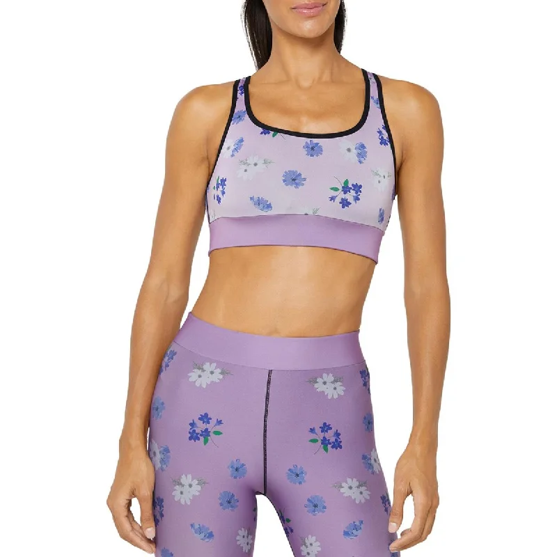 Year-End Sale Cor Womens Spring Showers Scoop Neck Yoga Athletic Bra