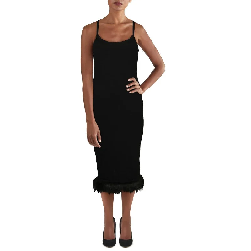 Savings Galore Danielle Bernstein Womens Sleeveless Mid-Calf Sweaterdress