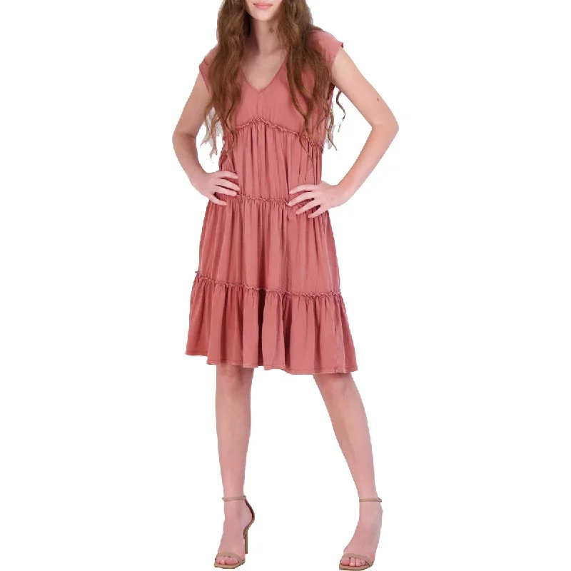Markdown Madness For The Republic Women's Cotton Tiered Short Sleeve Peasant Dress