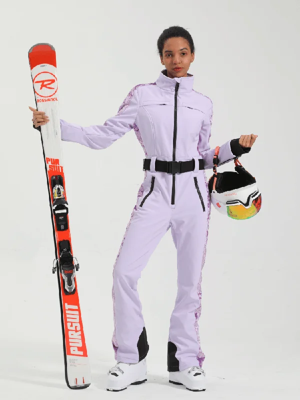 Savings Alert Gsou Snow Snowflake Slim Ski Jumpsuit - Women‘s