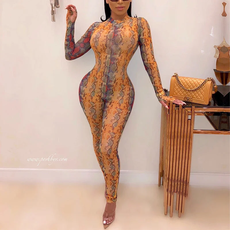 Daily Specials JANHE combinais Roupas femininas Lady snakeskin long sleeve jumpsuit Skinny Leopar Zipper Sport Women Bodysuit Playsuit Jumpsuit Daily Specials JANHE combinais Roupas femininas Lady snakeskin long sleeve jumpsuit Skinny Leopar Zipper Sport Women Bodysuit Playsuit Jumpsuit