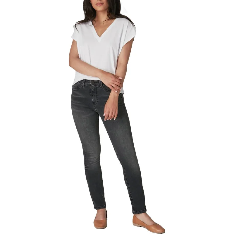 Deep Discounts Lola Jeans Kate Women's High Rise Faded Straight Leg Jeans