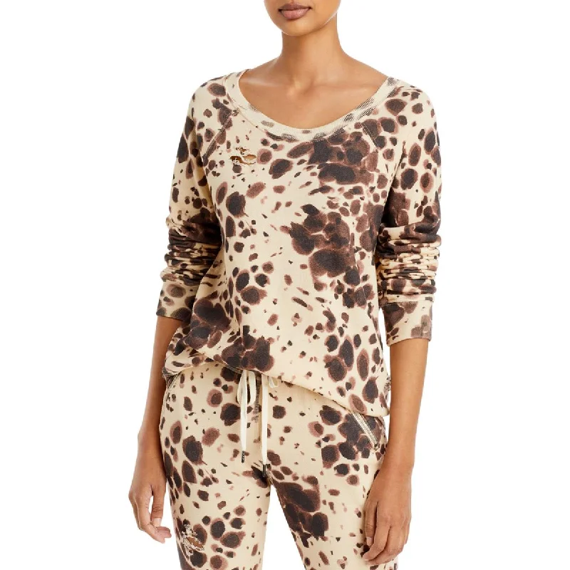 Instant Discount n:PHILANTHROPY Womens Belize Printed Destroyed Sweatshirt