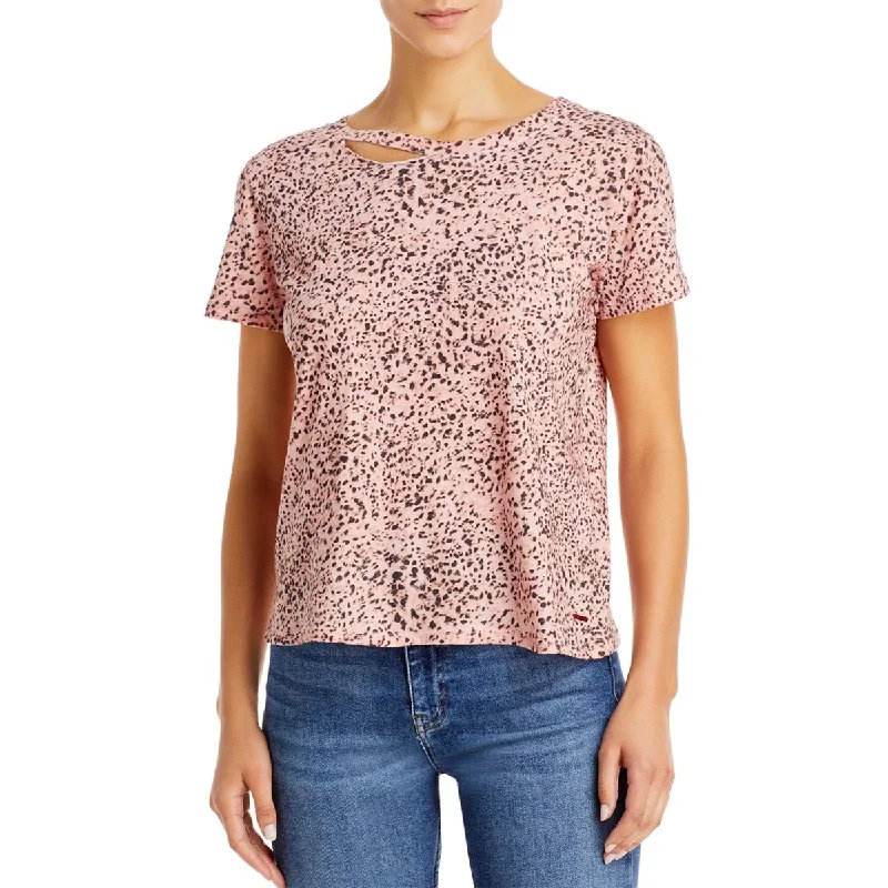 Today's Special n:PHILANTHROPY Womens Harlow Printed Distressed T-Shirt