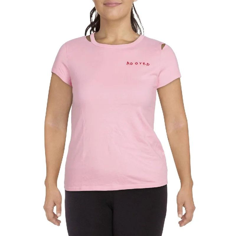 Savings Event Pam & Gela Womens Distressed Cotton T-Shirt