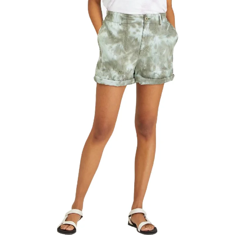 Discount Deals Sanctuary Womens Helious Tie-Dye Pocket Carpenter, Utility Shorts