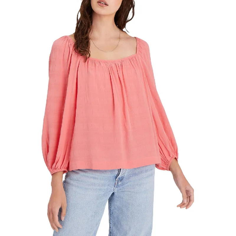 Referral Discount Sanctuary Womens Sunset Textured Off-The-Shoulder Top