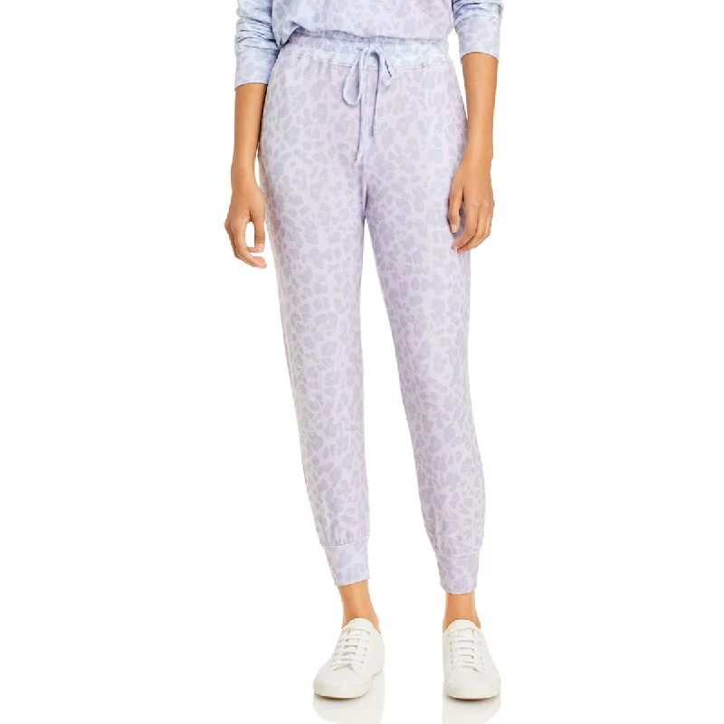 Final Markdown Sundry Womens Animal Print Sweatpants Jogger Pants