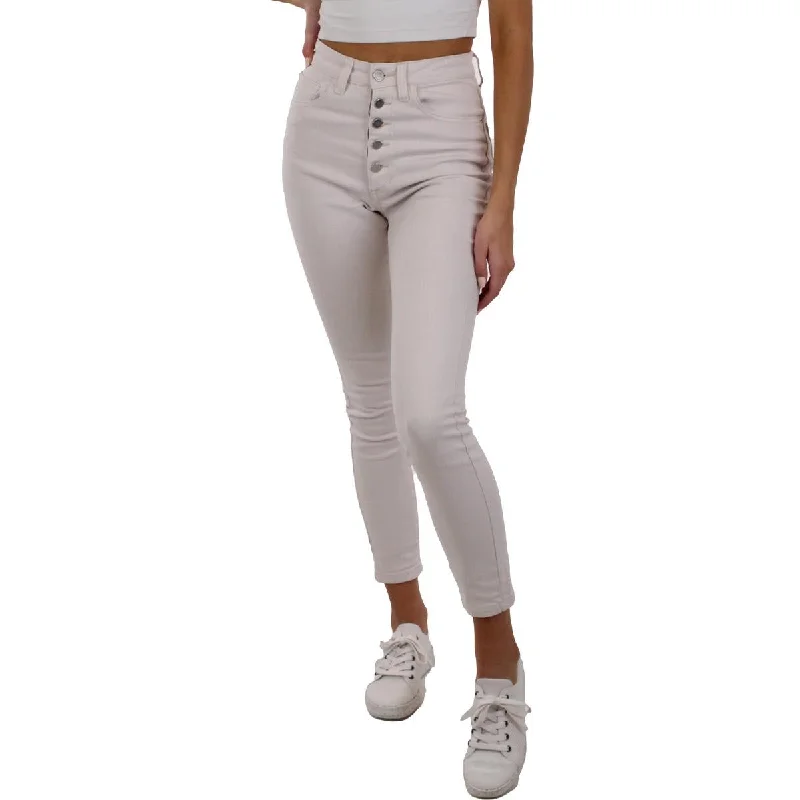 Don't Miss WeWoreWhat Women's The Danielle High Button Fly Skinny Jeans