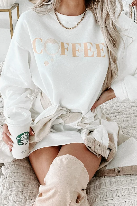 Deep Discounts Coffee Helps Graphic - Multiple Shirt Options (White) - Print On Demand