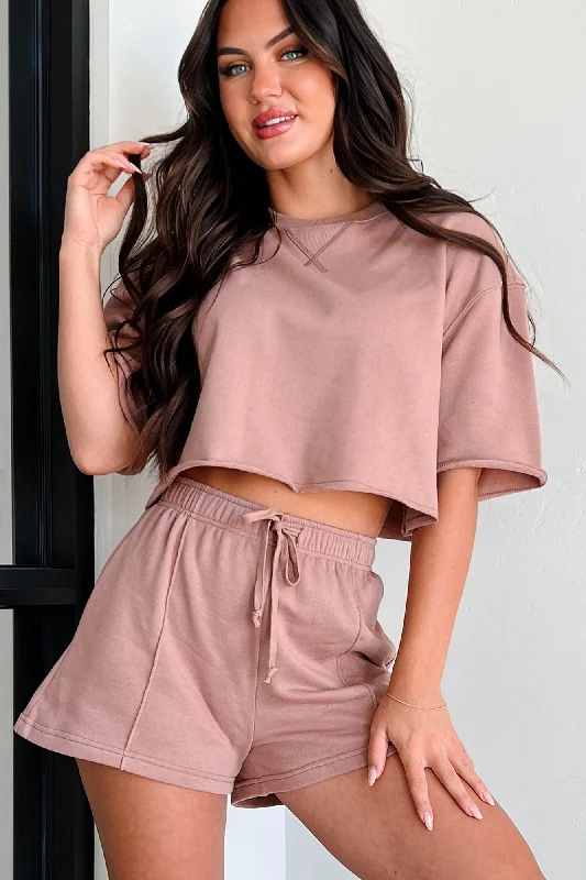 The Best Prices In My Feels Short Sleeve Top (Mocha)