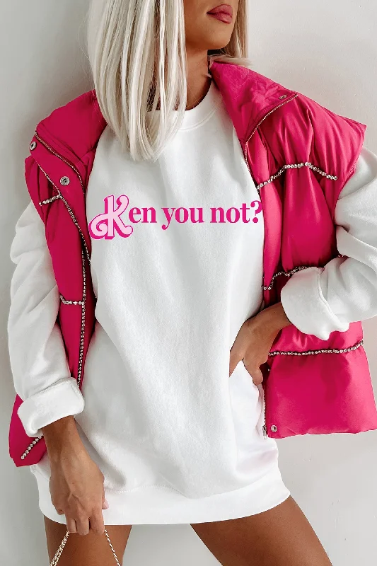 Best Bargains "Ken You Not" Graphic - Multiple Shirt Options (White) - Print On Demand