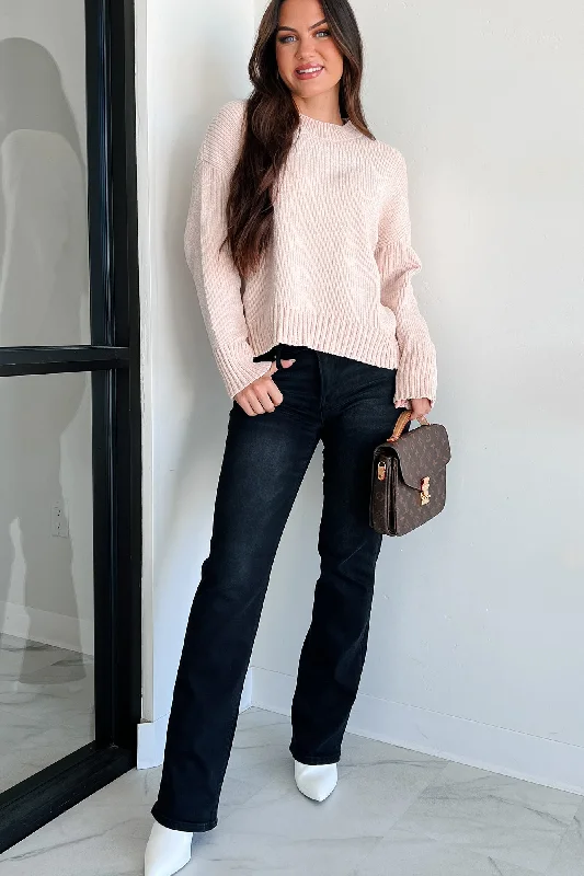 Massive Deals Latte Sippin' Chenille Sweater (Oatmeal)
