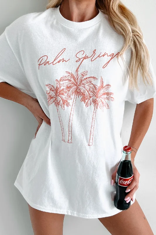 Instant Discount "Palm Springs" Graphic T-Shirt (White)