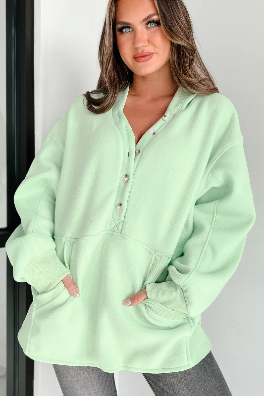 Weekend Flash Sale Reserved For Snuggles Oversized Fleece Hoodie (Ultra Mint)