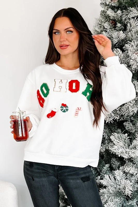 Special Savings Santa's Calling Holiday Sweatshirt (Off White)