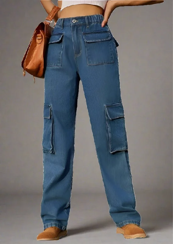 Daily Deals Straight Leg Cargo Jeans