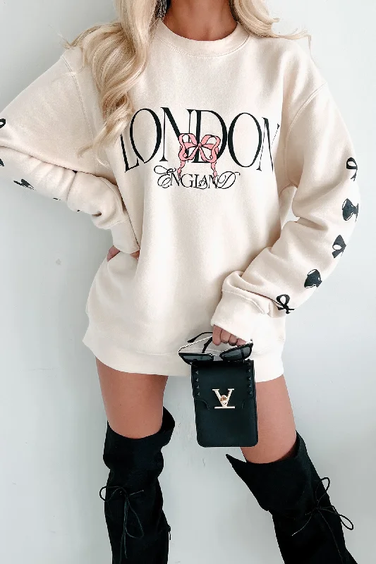 Deep Discounts The London Life Graphic Sweatshirt (Ivory)