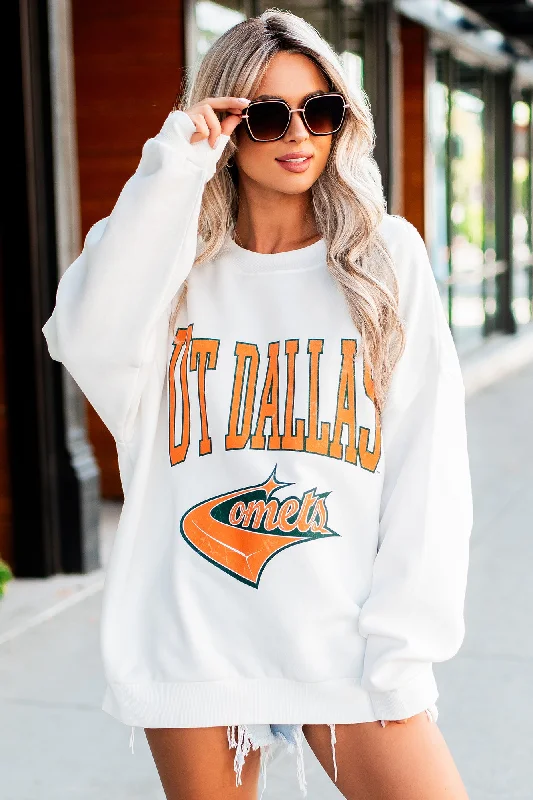 Today’s Special "UT Dallas Comets" Graphic Crewneck (White)